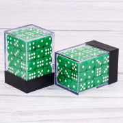 Green Opaque 12mm pips dice 